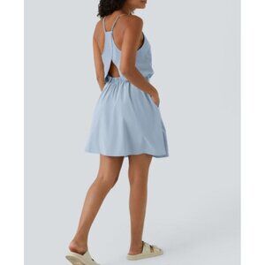 Women's Light Blue Sleeveless Jumpsuit